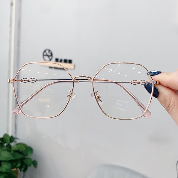 Anti-Blue Light Lasit Ylisuuret silmälasit ROSE GOLD Rose gold