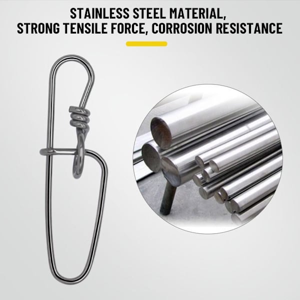 50 kpl Kalastukseen riippuva Snap Barrel Swivel 2 2 2
