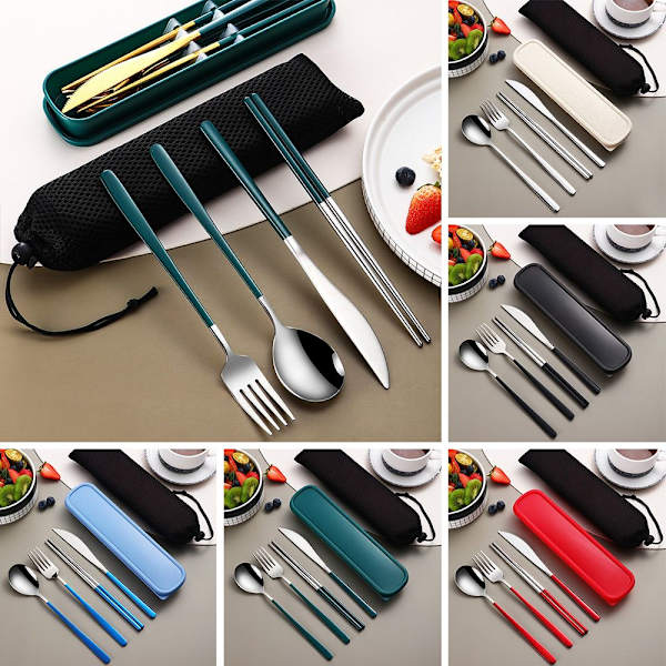 Servis Set Bestick Set Med Box SVART black