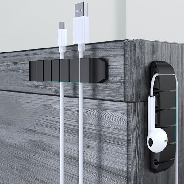 Cable Winder Wire Organizer black 1 Clip-1 Clip