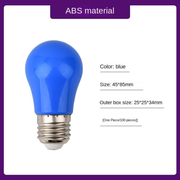 LED-pære ABS-lampe BS-BLÅ-1W BS-BLÅ-1W