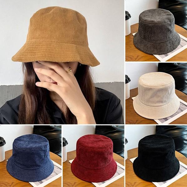 Bucket Hat Fisherman Cap WINE RED Wine red