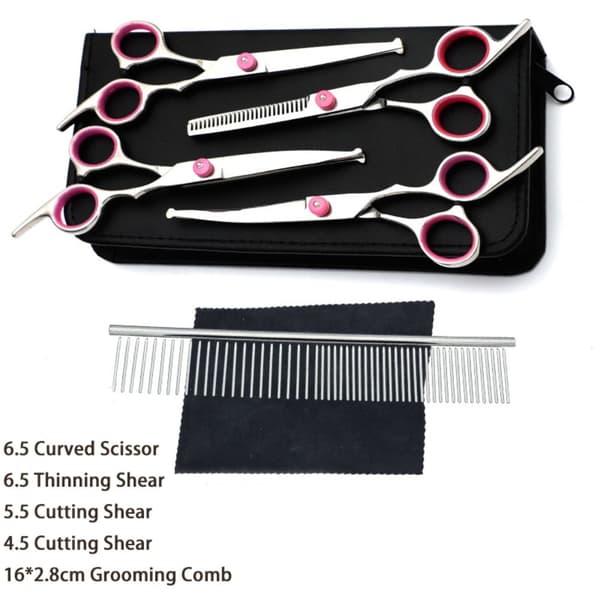 7st/ set Pet Grooming Sax Rund Säkerhet BLÅ blue
