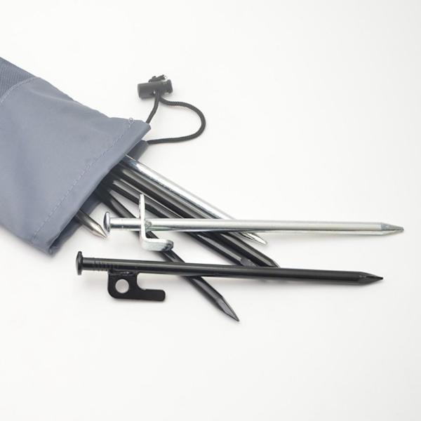 Telttapeilit Camping Telttatarvikkeet HARMAA 32.5X12CM Grey 32.5x12cm