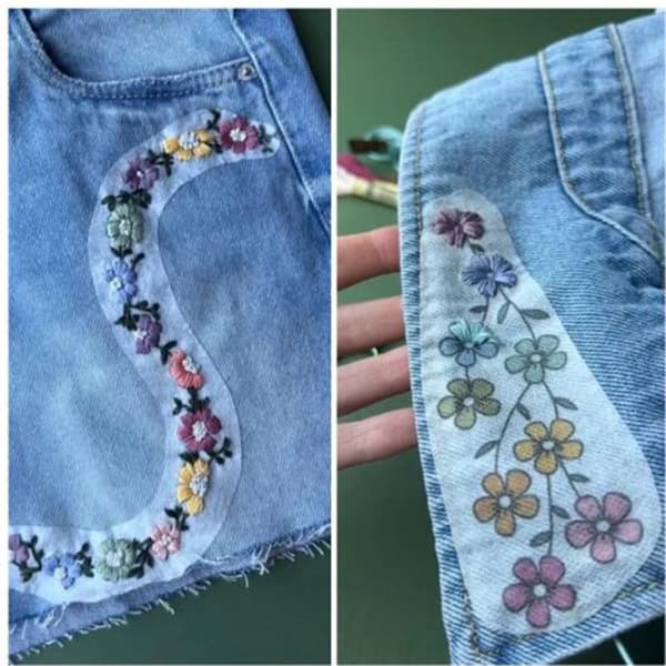 Broderipapper för sömnad Broderi Upplösande Transferpapper D
