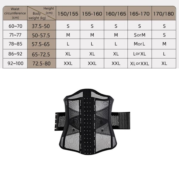 Shaper Waist Trainer Belly Waist Trainer SORT L black L