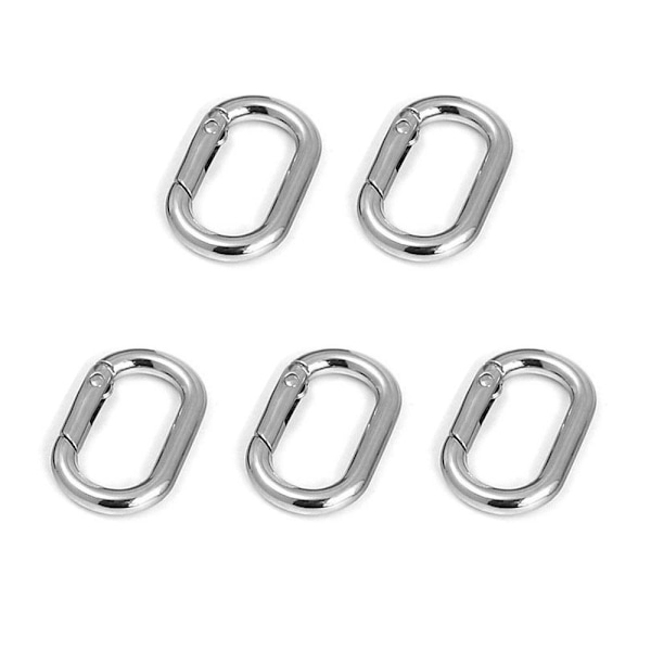 5kpl Jousi soikeat renkaat Laukku Vyön soljet KULTA 21,2X14,2MM Gold 21.2x14.2mm