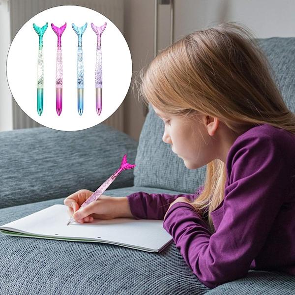 Mermaid Gel Penne Blå Ink Kuglepenne Grøn