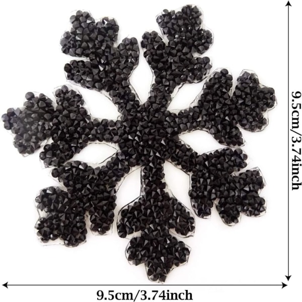 Snowflake Rhineston Rhinestone Patches Patches Applikationer
