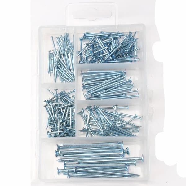 280st Naglar Sortiment Flat Head Nails Väggsticks Pins