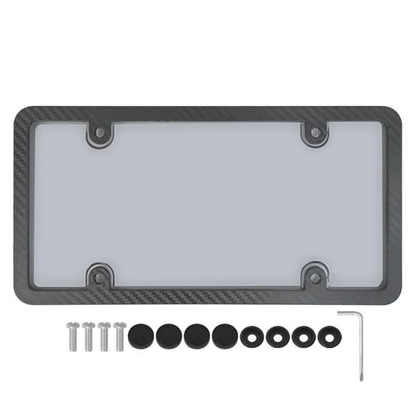 Nummerskilt Rammedeksel Nummerskilt Ramme TRANSPARENT PC PC TRANSPARENT PC-PC
