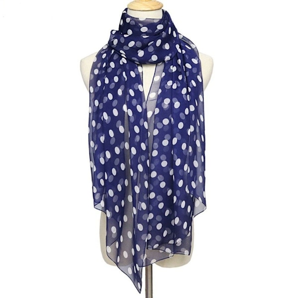 Polka Dot Skjerf Silke Skjerf KAFFE Coffee