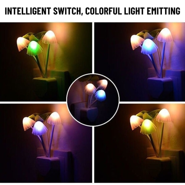LED Mushroom Night Lights Fargerike Little Night Light US US US