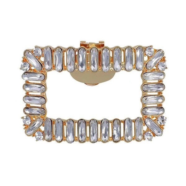 2st Skoklämmor Berlockspänne GULD RHINESTENES RHINESTENES gold Rhinestones-Rhinestones