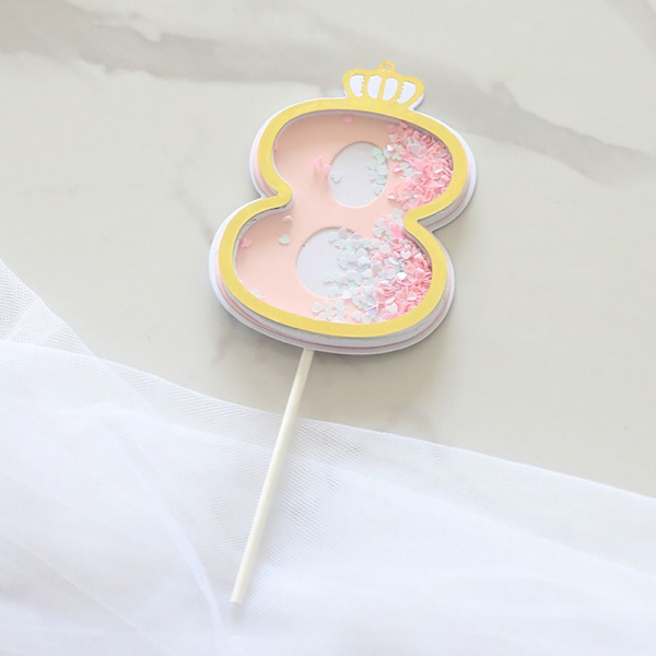 Cake Topper Hyvää syntymäpäivää 7 7 7