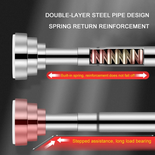 Udtrækkelige Stænger Bruseforhængsstænger 50CM 50cm