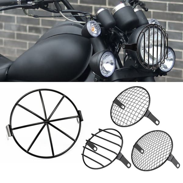 Motorcykel strålkastarskydd Cover mesh 2 2 2