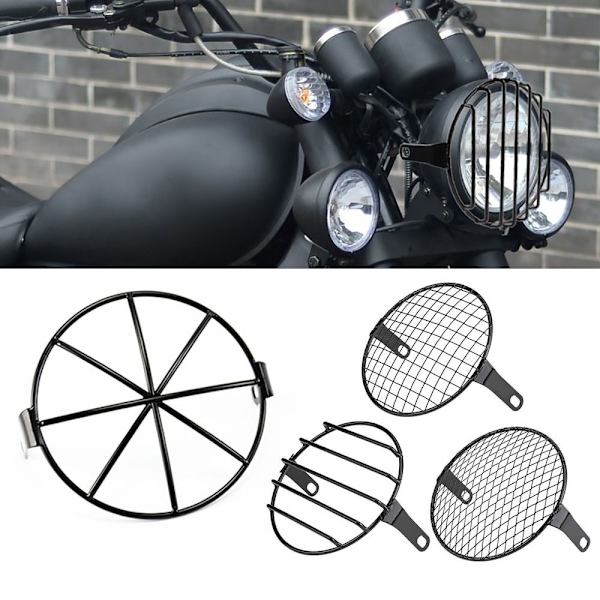 Motorsykkel lyktdeksel Mesh lampeskjerm 2 2 2