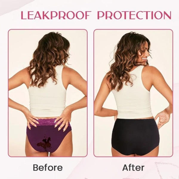 Menstruationsunderbukser Plus Size Bomuldstrusser 4XLTARO LILLA 4XLTaro Purple