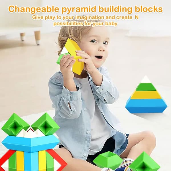 Pyramidi Palikkasarja Rakennussarja 15KPL 15KPL 15pcs