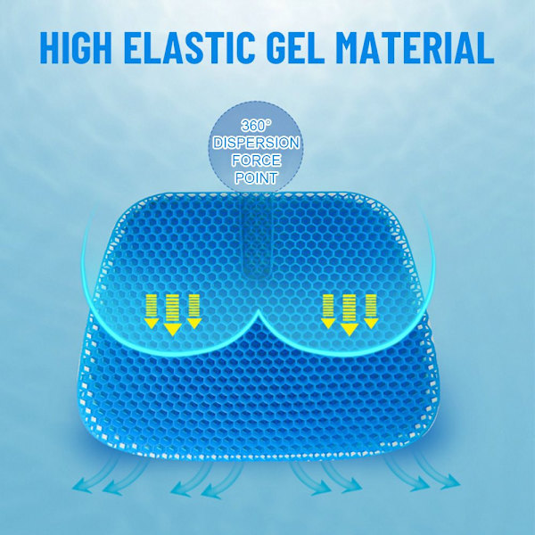 Cool Honeycomb Gel bilmatta grön