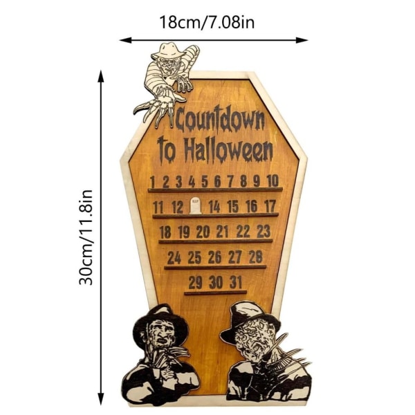 Halloween Nedräkningskalender Adventskalender Väggkalender