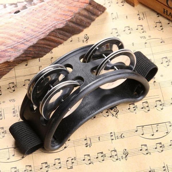 Foot Tambourine Percussion Instruments PINK Pink