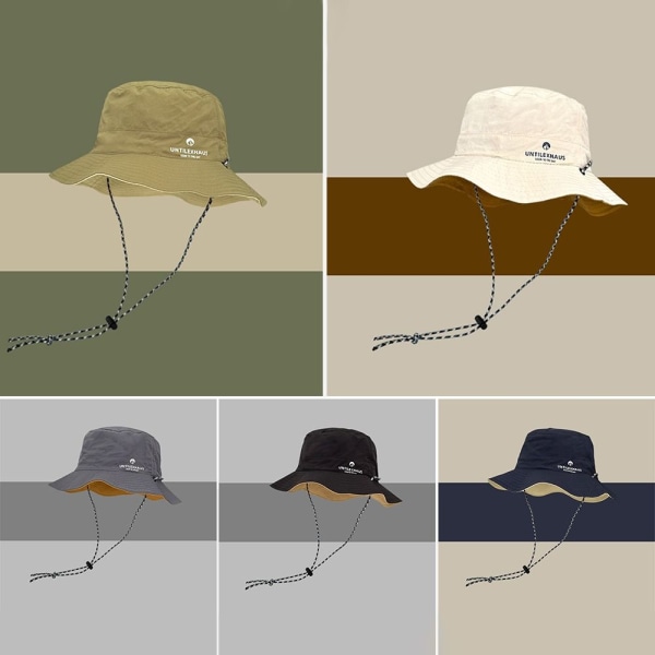 Fisherman Hat Round Edge Cap BEIGE Beige