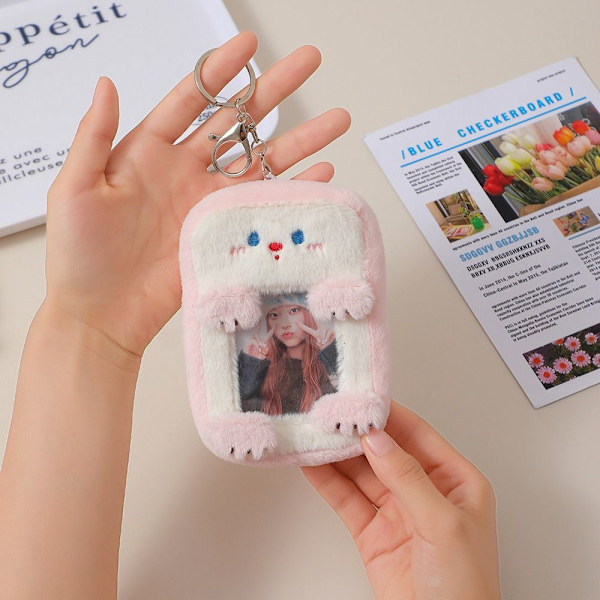 Fotokortshållare Kpop Idol Fotofodral ROSA pink