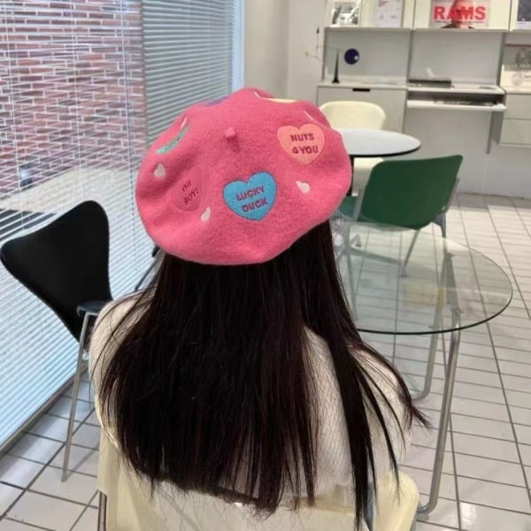 Felt Mushroom Hat Painter Cap VAALEANAINEN light pink