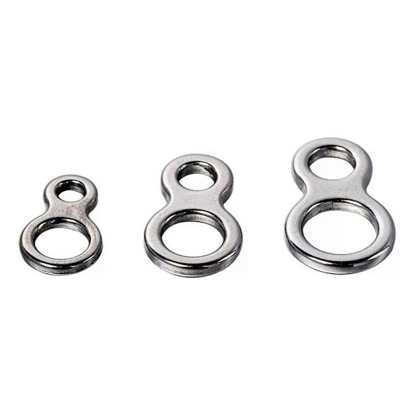 20/30 st Fiskedragskontakt Fiske Solid Ring S30PCS 30ST S30pcs