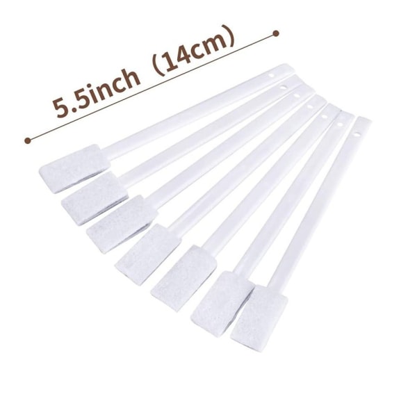 50 stk Lille toiletbørste Husholdningsrengøringsværktøj Gap Dust White 50 Pcs-50 Pcs