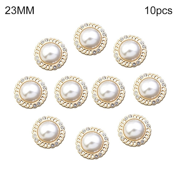 Rhinestone Pearl Buttons Skjorte Buttons 23MM10STK 10STK 23MM10pcs