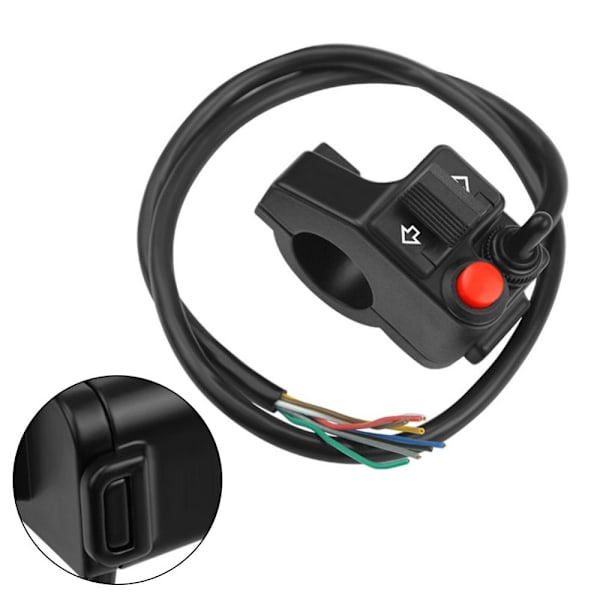 Motorcykel multifunktionskontakt Moto Light Controller SORT black