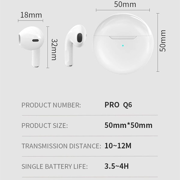 Bluetooth -kuulokkeet langattomat kuulokkeet SININEN blue