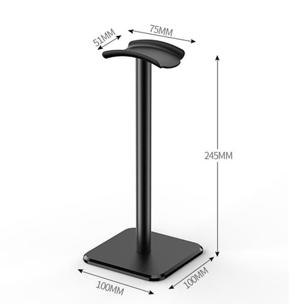 Hodetelefonstativ Desktop Headset Holder SØLV silver