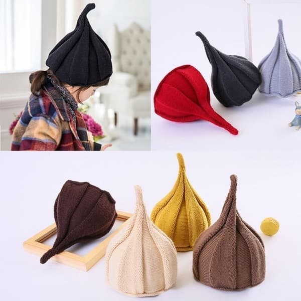 Barn Vinterluer Baby Beanie Cap GRÅ grey