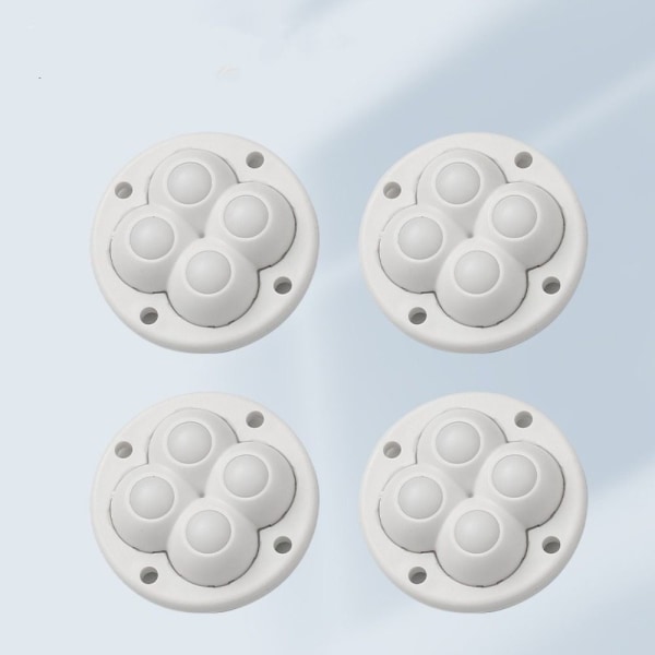 4stk Møbelhjul Hjul Universalhjul HVIT NYLONKULE white nylon ball-nylon ball