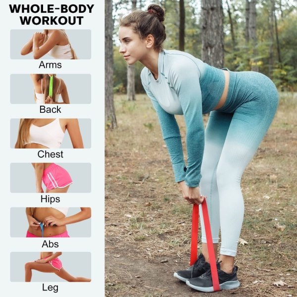Resistance Bands Fitness Udstyr INGEN TASKE INGEN TASKE No bag
