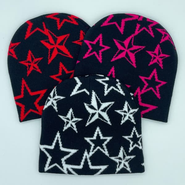 Pentagram Knit Hat Beanie 2 2 2