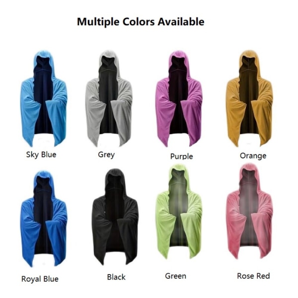 Snabbtorkande Poncho Poncho Badlakan SKY BLUE sky blue