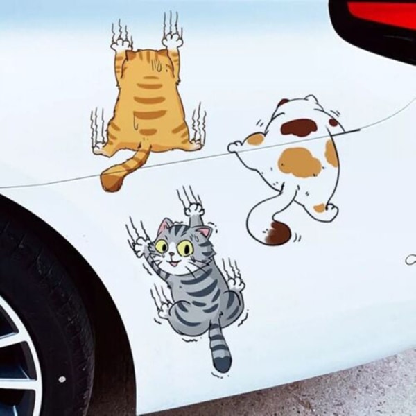 3 stk Cat Vehicle Stickers Cat Car Stickers L L