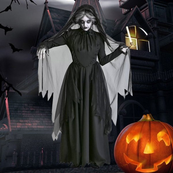 Scary Witch Costume Dark Bride Clothes S S