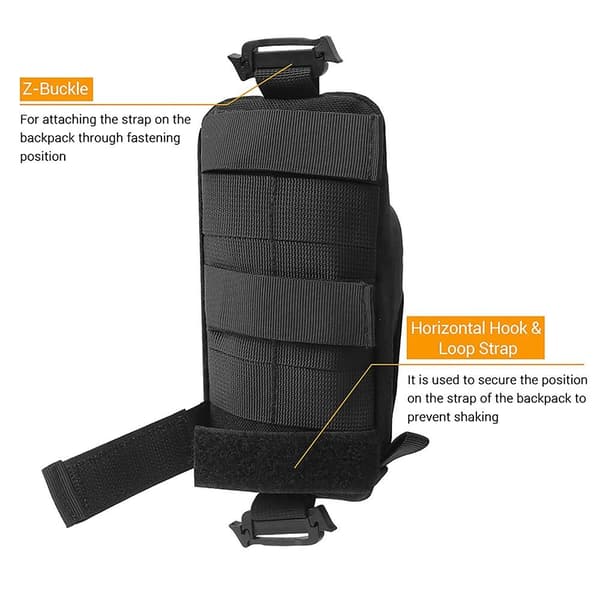 Molle Tactical Bag Taljetaske SORT Black