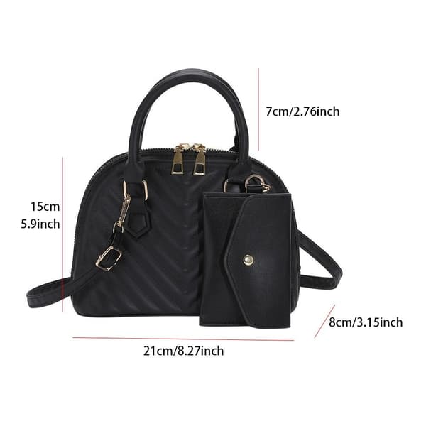 Crossbody Bag Shell Bag HVIT white