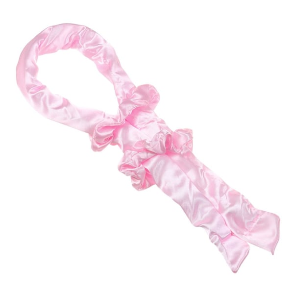 Heatless Curl Ribbon Pandebånd Lazy Curler PINK Pink