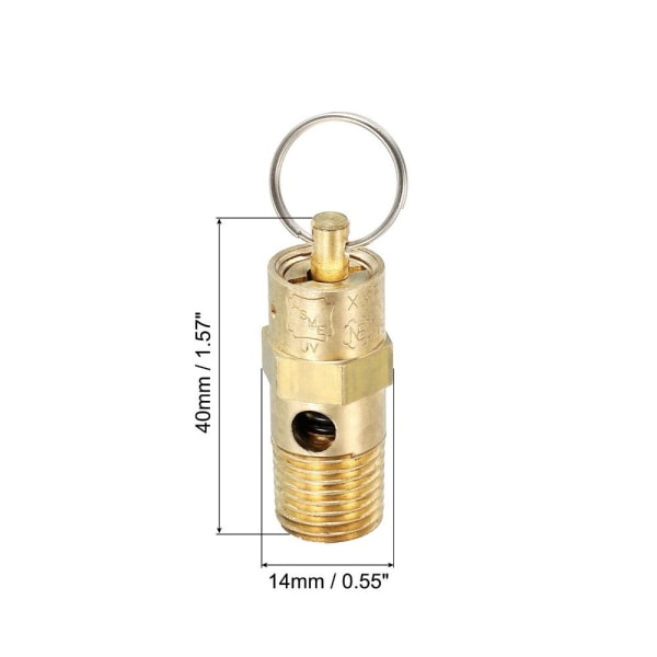 2 Stk Sikkerhetsventil Utløserventil 125PSI 125PSI 125PSI