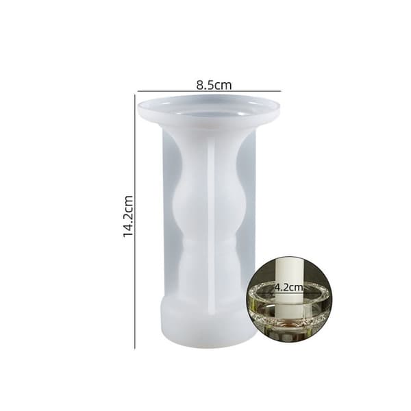 3D stripet romersk søyle lysestakeform 01 01 01