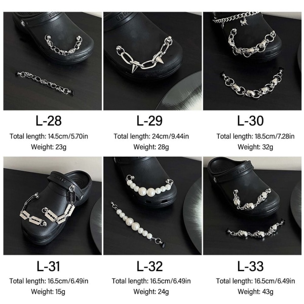 2 STK/SETT Sko Kjeder Sko Charms C C C