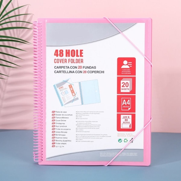 A4-mappepapir Opbevaringspose PINK Pink